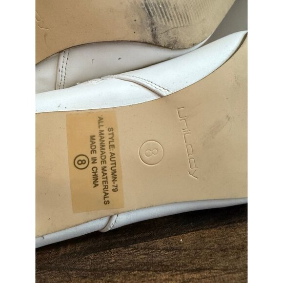 Unilady women’s size 8 white long boot heels - Picture 12 of 12